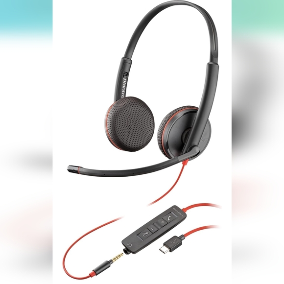 Poly Blackwire 3225 Wired Headset (Plantronics) Brand New in Box - Picture 2 of 11